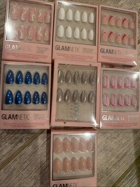 GLAMNETIC 7 press on nails sets